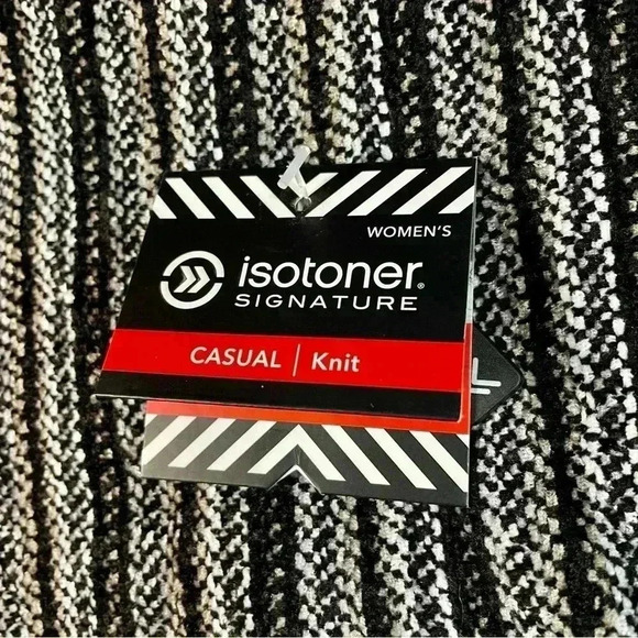 Isotoner Signature Womens Casual Knit Scarf W/ Fringe One Size Rayon/Acrylic - Picture 6 of 7